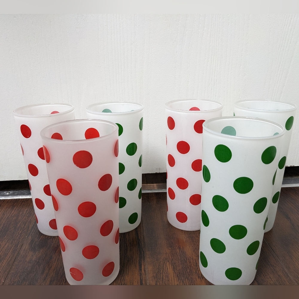 Set of Polka Dot Glasses